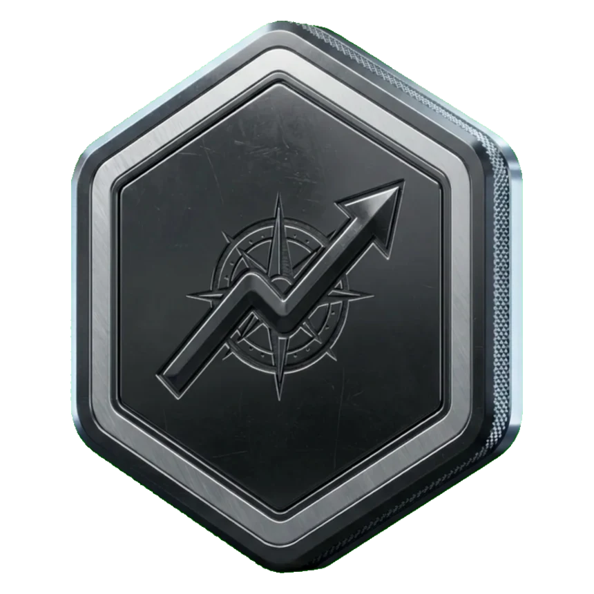 Uncommon seal: a hexagonal plate in gunmetal steel with silver inlay